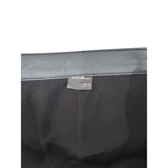 Eddie Bauer Black Men’s Snow Pants Fleece Lined Winter Size 36 Short - Picture 5 of 7